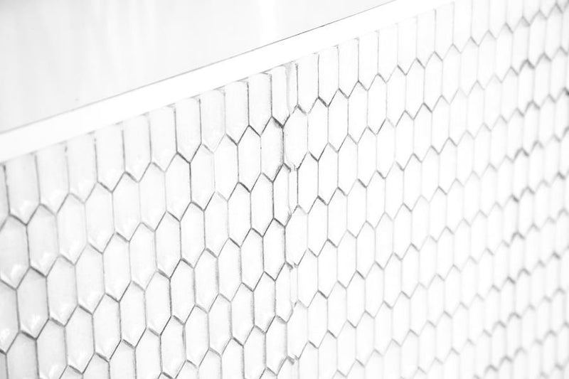 Gambon 2-door Wood Honeycomb Pattern Accent Cabinet White-zoom-