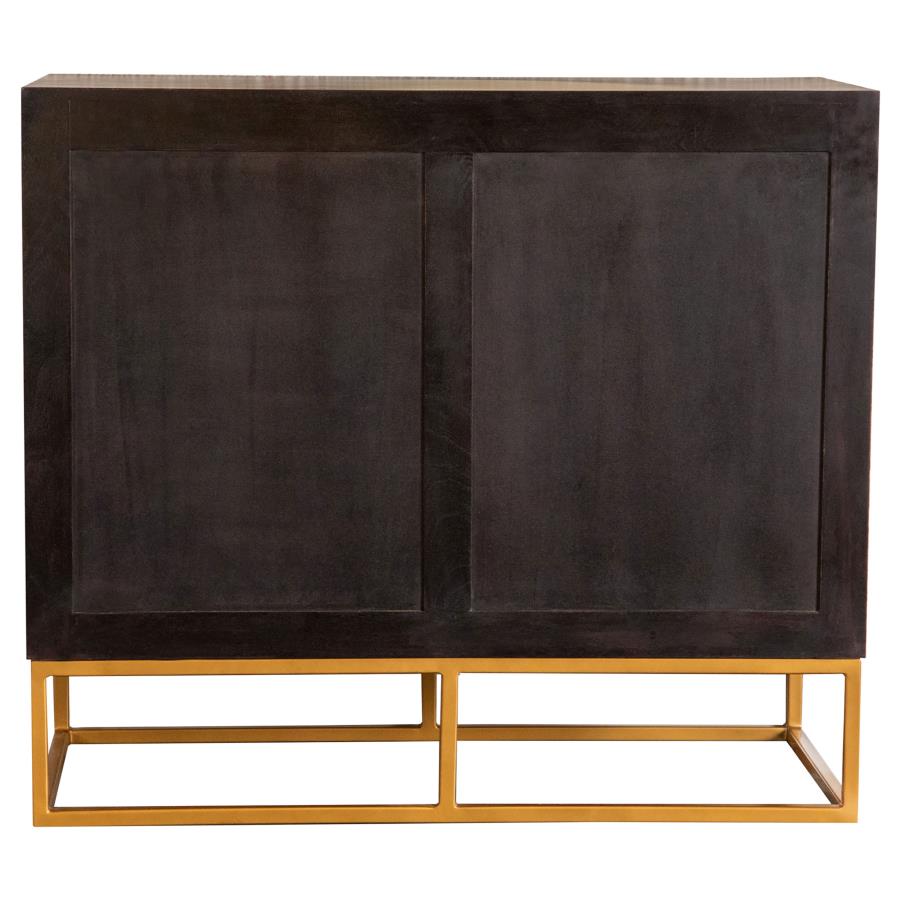 Zara 2-door 40-inch Wood Accent Storage Cabinet Black Walnut-zoom-3