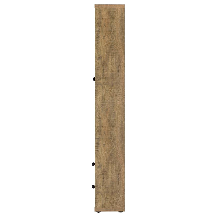 Hawthorne 4-shelf Glass Door Tall Cabinet with Drawers Mango-6