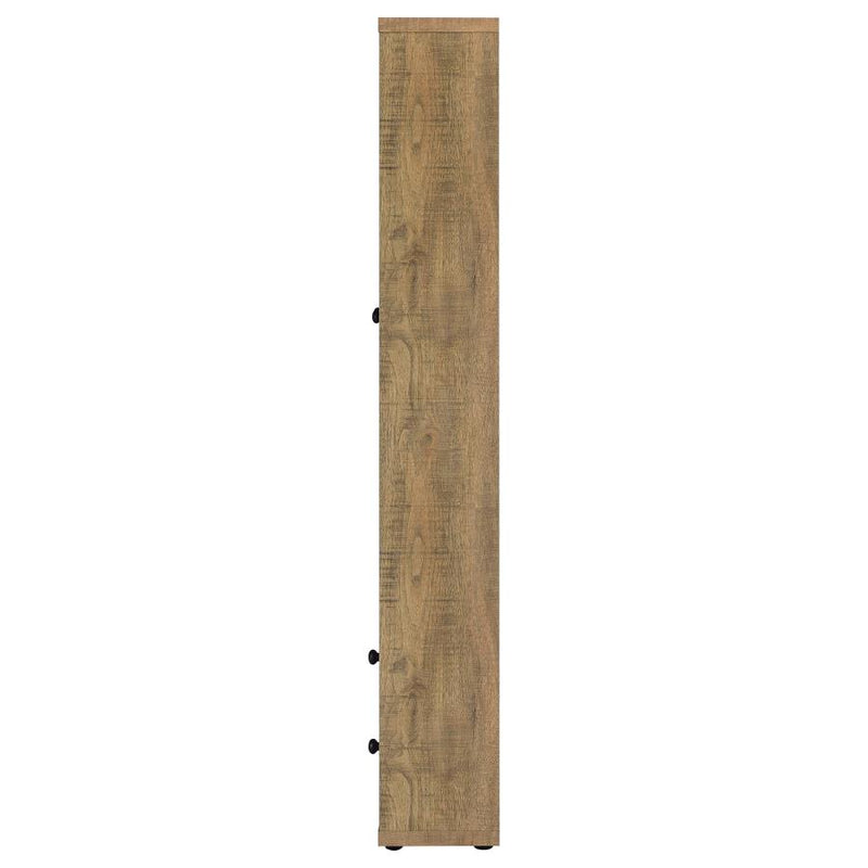 Hawthorne 4-shelf Glass Door Tall Cabinet with Drawers Mango-zoom-