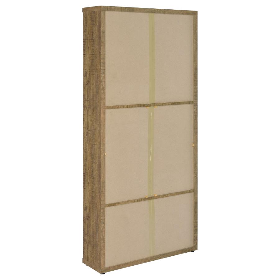 Hawthorne 4-shelf Glass Door Tall Cabinet with Drawers Mango-zoom-7