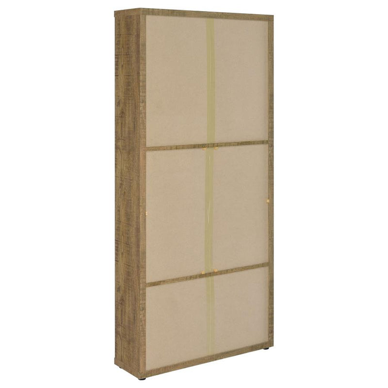 Hawthorne 4-shelf Glass Door Tall Cabinet with Drawers Mango-zoom-