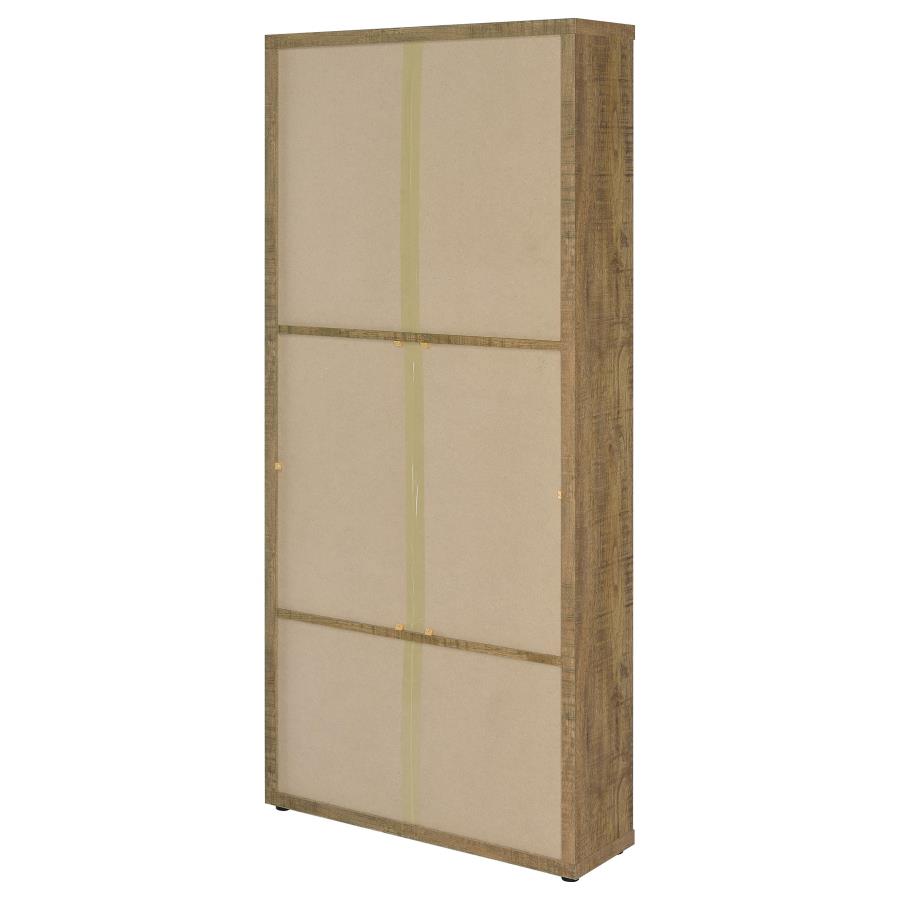 Hawthorne 4-shelf Glass Door Tall Cabinet with Drawers Mango-zoom-8