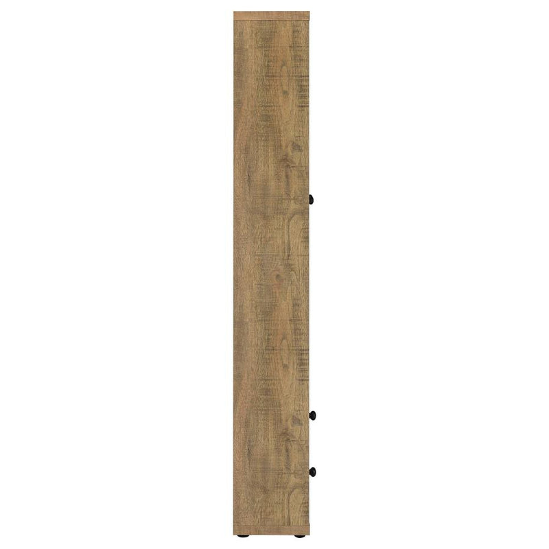 Hawthorne 4-shelf Glass Door Tall Cabinet with Drawers Mango-zoom-