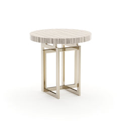 Caracole Wish You Were Here Side Table – angle view – Lusso Furniture Miami