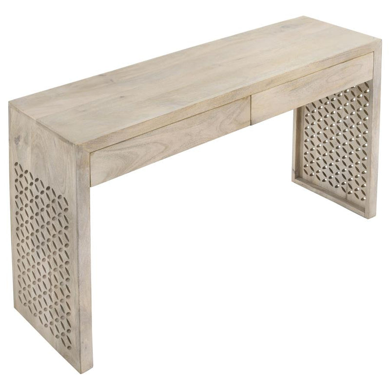 Rickman 2-drawer Wood Entryway Console Table White Washed-zoom-