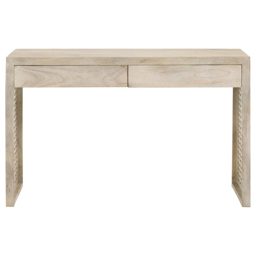 Rickman 2-drawer Wood Entryway Console Table White Washed-zoom-5