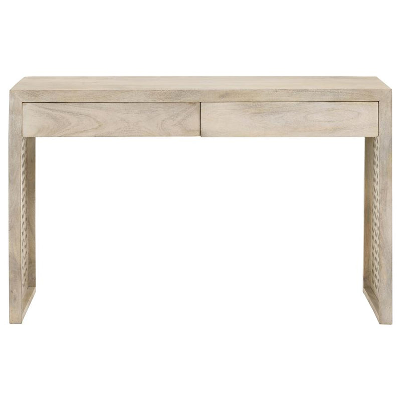 Rickman 2-drawer Wood Entryway Console Table White Washed-zoom-