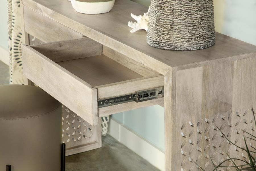 Rickman 2-drawer Wood Entryway Console Table White Washed-12