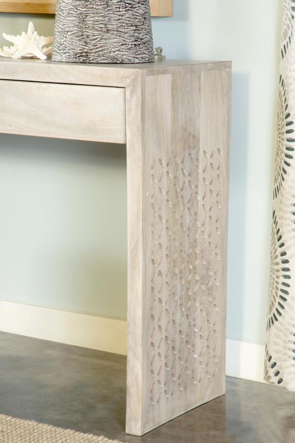 Rickman 2-drawer Wood Entryway Console Table White Washed-zoom-13
