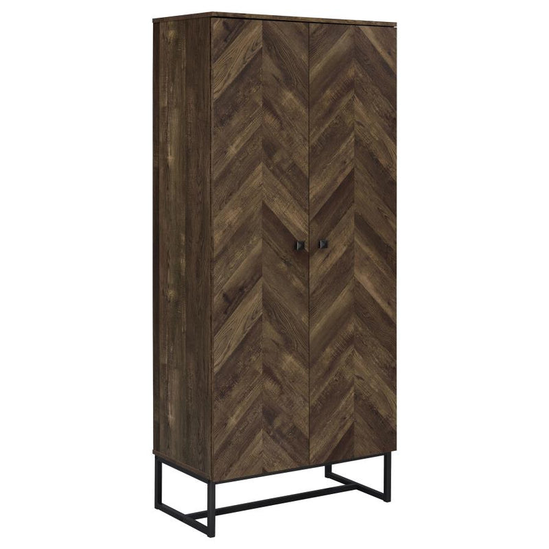 Carolyn 2-door Engineered Wood Accent Cabinet Rustic Oak-zoom-