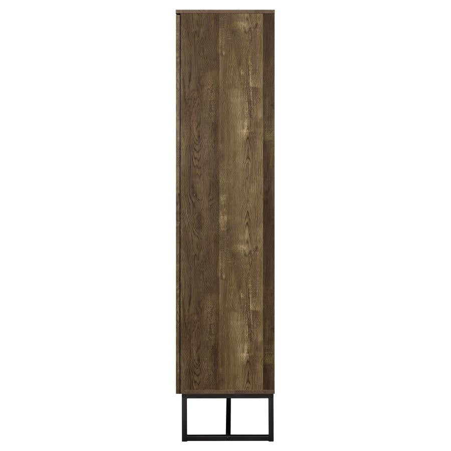 Carolyn 2-door Engineered Wood Accent Cabinet Rustic Oak-6