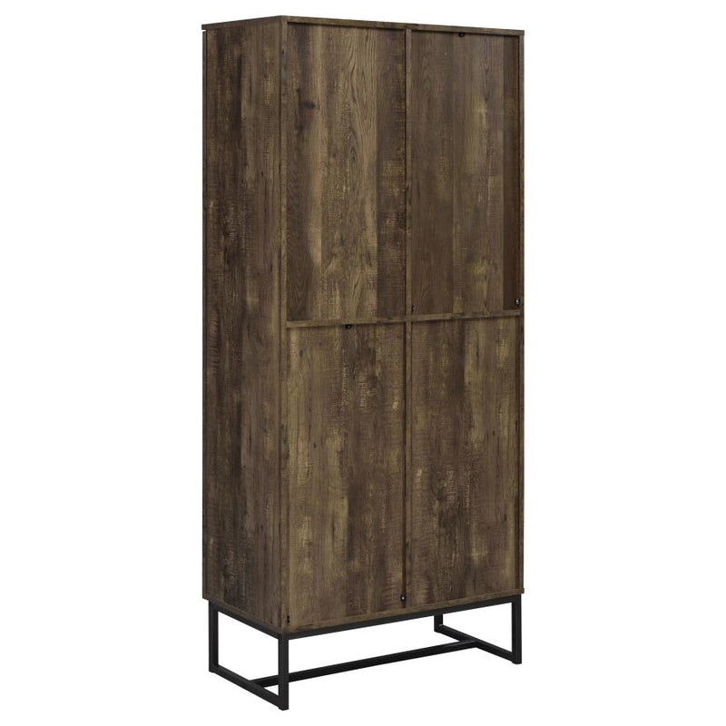 Carolyn 2-door Engineered Wood Accent Cabinet Rustic Oak-zoom-