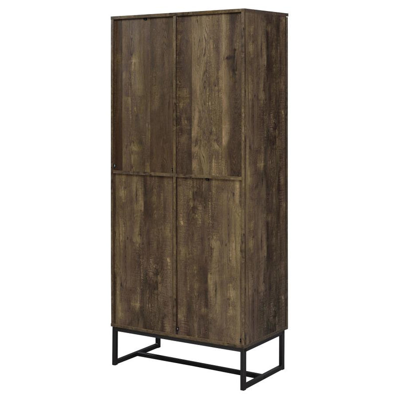 Carolyn 2-door Engineered Wood Accent Cabinet Rustic Oak-zoom-