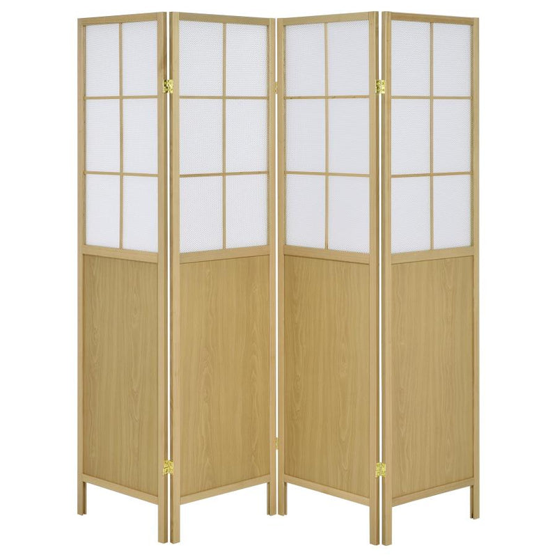 Edwards 4-Panel Room Divider Folding Shoji Screen Natural-zoom-