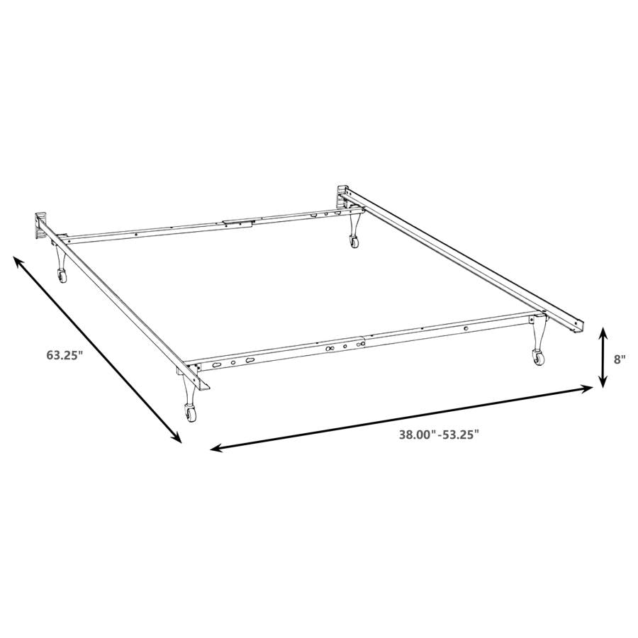 Kerns Twin or Full Bed Frame Black-2