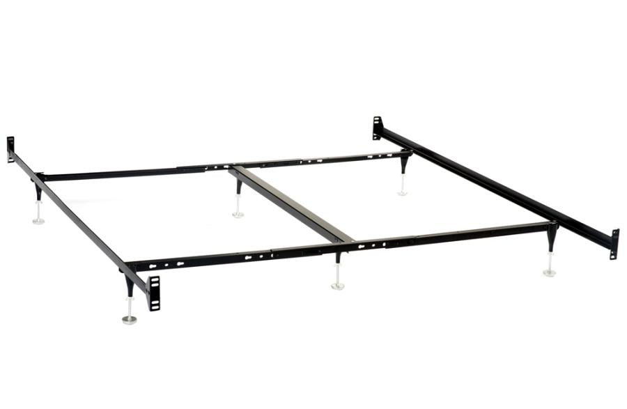 Esme California King Bed Frame Black (Headboard & Footboard)-zoom-1