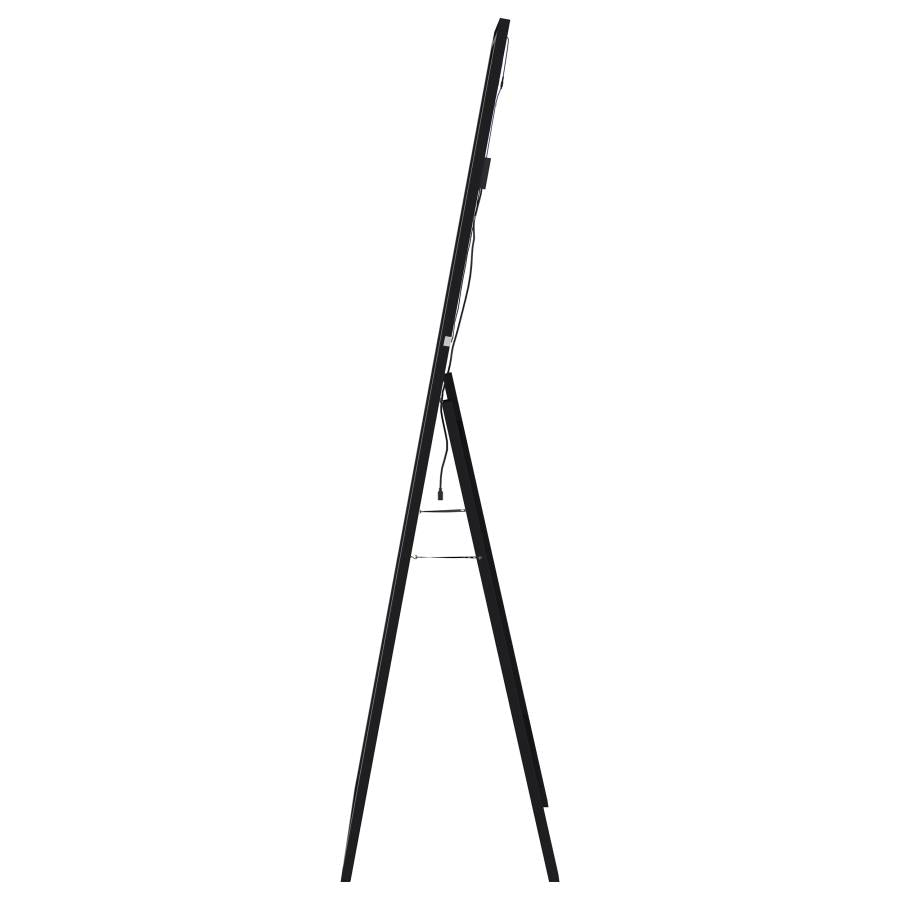 Windrose 28 x 67 Inch Tempered LED Standing Mirror Black-zoom-14