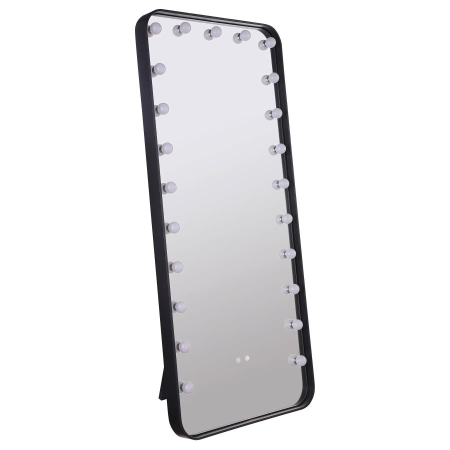 Canton 32 x 71 Inch LED Standing Mirror with Speakers Black-1