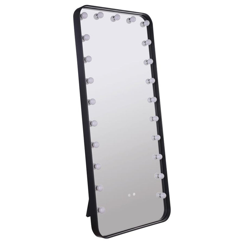 Canton 32 x 71 Inch LED Standing Mirror with Speakers Black-zoom-
