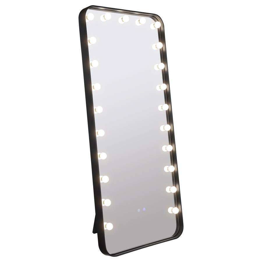 Canton 32 x 71 Inch LED Standing Mirror with Speakers Black-5