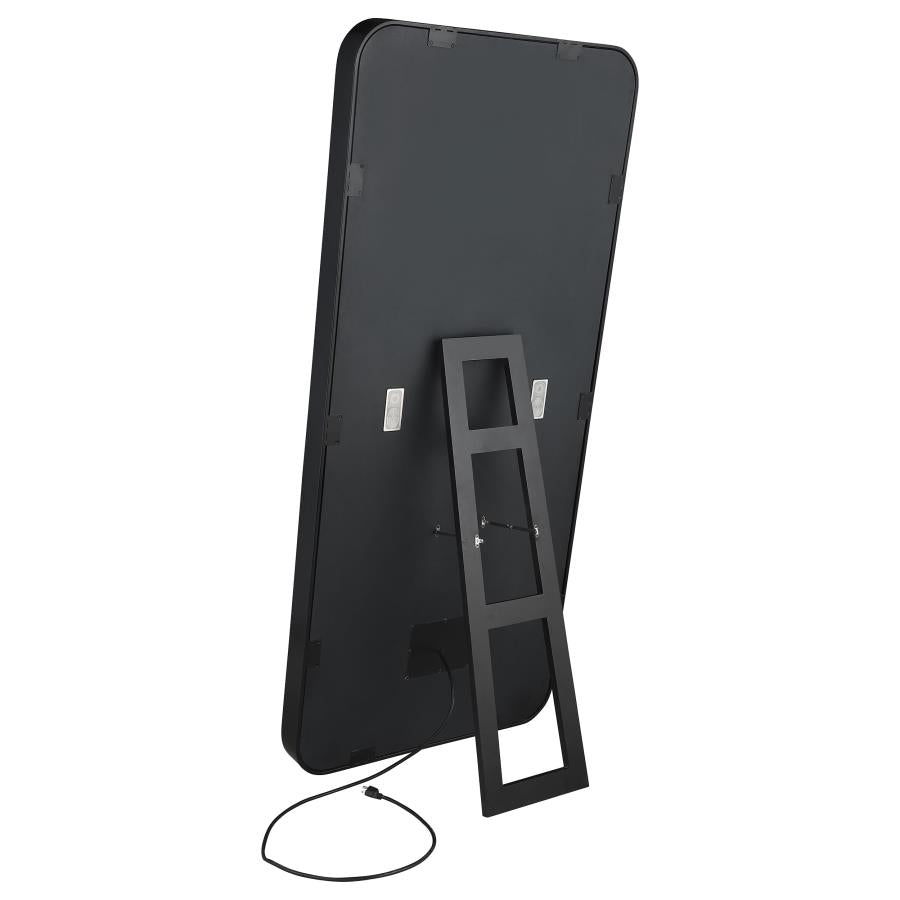 Canton 32 x 71 Inch LED Standing Mirror with Speakers Black-8