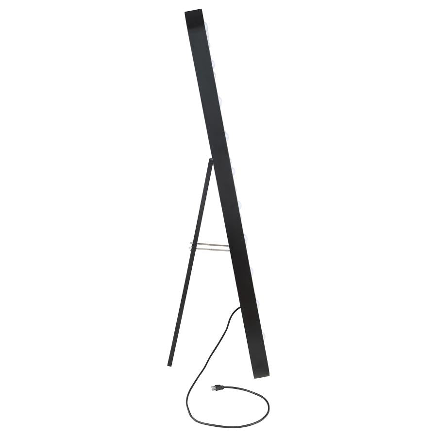 Canton 32 x 71 Inch LED Standing Mirror with Speakers Black-9