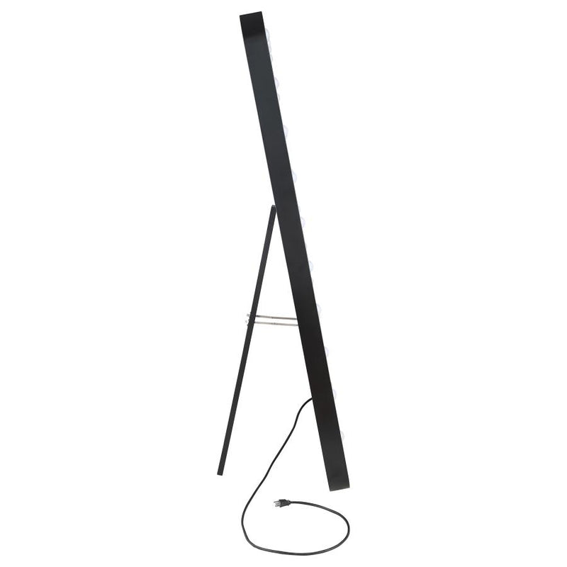 Canton 32 x 71 Inch LED Standing Mirror with Speakers Black-zoom-