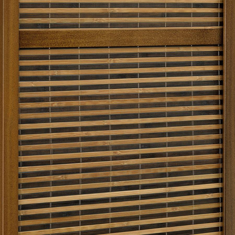Browning 4-panel Bamboo Room Divider Folding Screen Walnut-zoom-