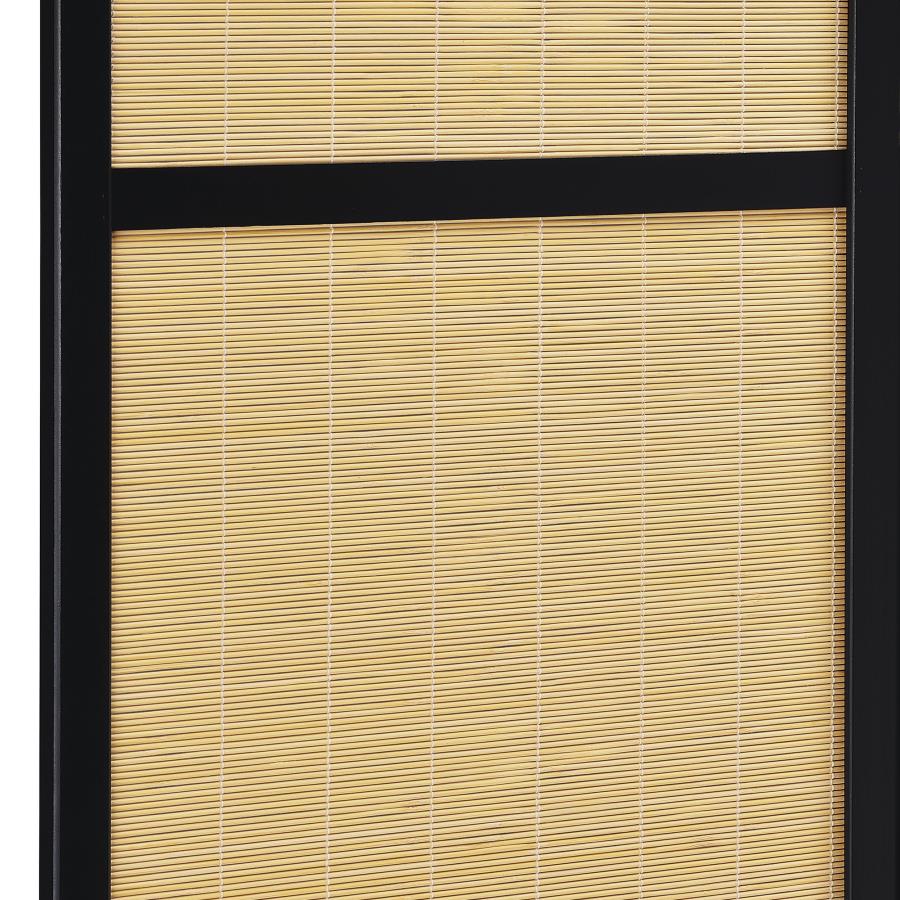 Pearce 4-panel Bamboo Room Divider Folding Screen Natural-6