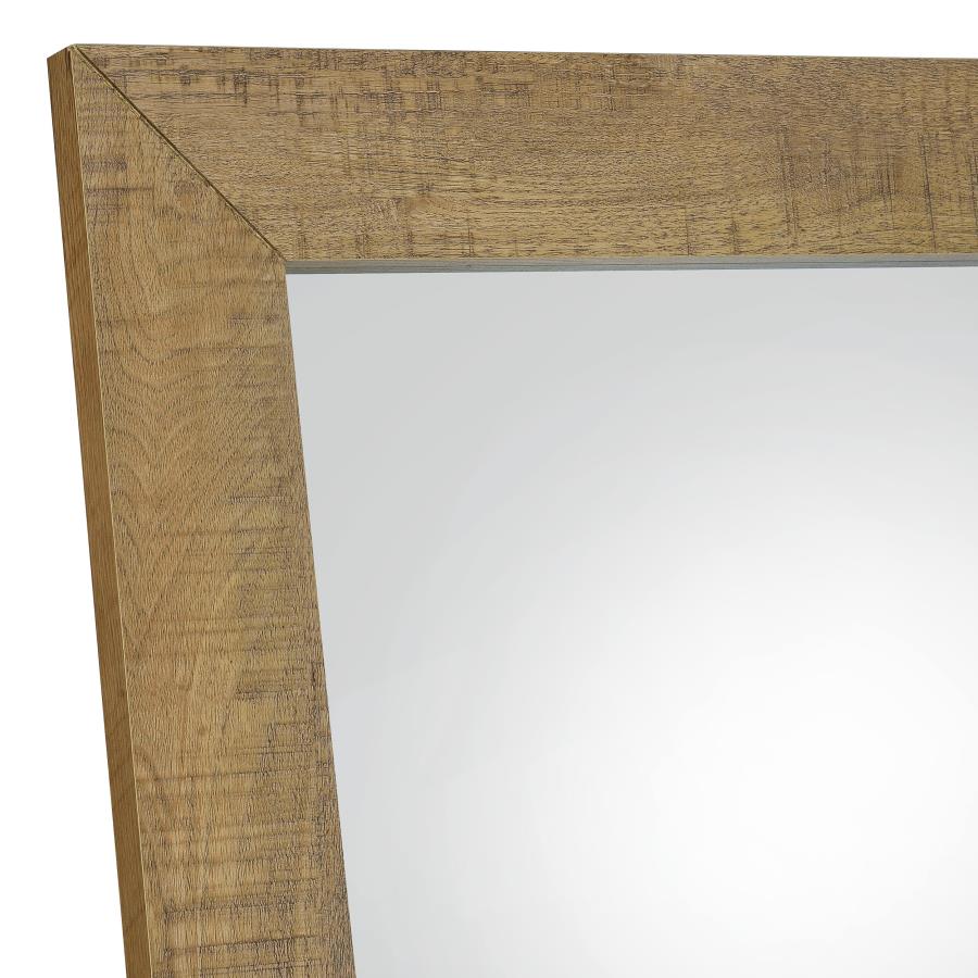 Cadence Tempered Glass Full Length Standing Mirror Mango-5