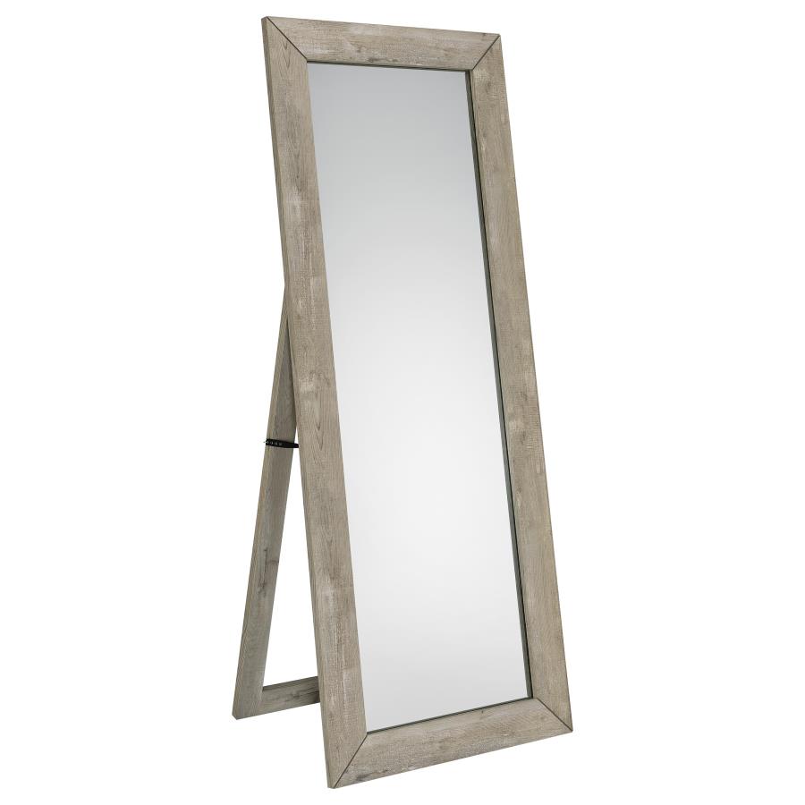 Cadence Tempered Glass Full Length Mirror Grey Washed Oak-1