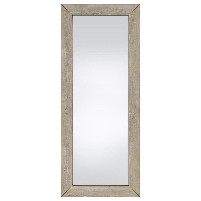 Cadence Tempered Glass Full Length Mirror Grey Washed Oak-zoom-