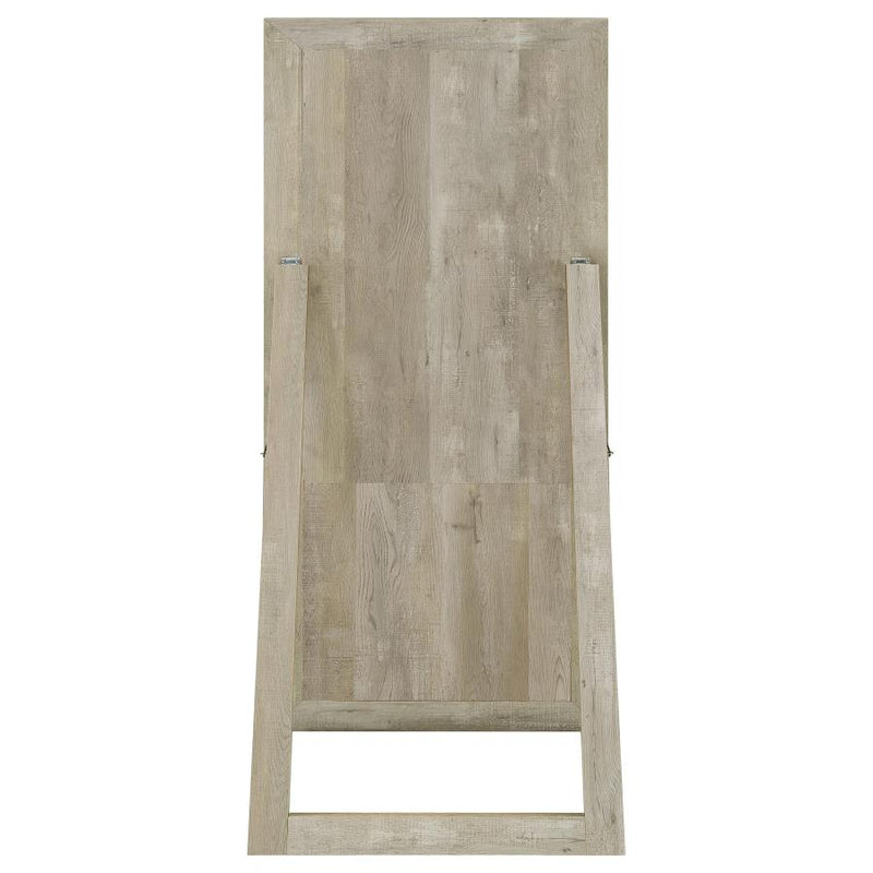 Cadence Tempered Glass Full Length Mirror Grey Washed Oak-zoom-