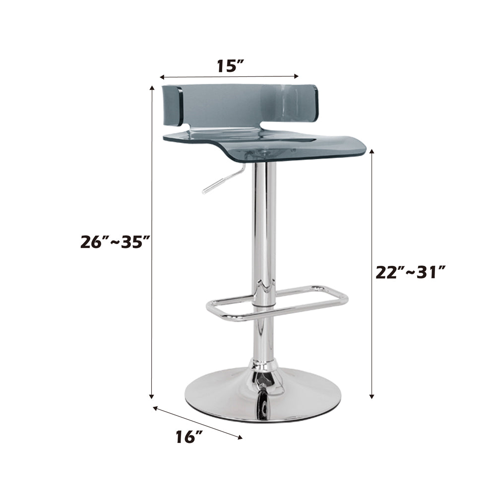 ACME Rania Adjustable Swivel Stool – angle view – Lusso Furniture Miami