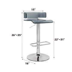 ACME Rania Adjustable Swivel Stool – angle view – Lusso Furniture Miami