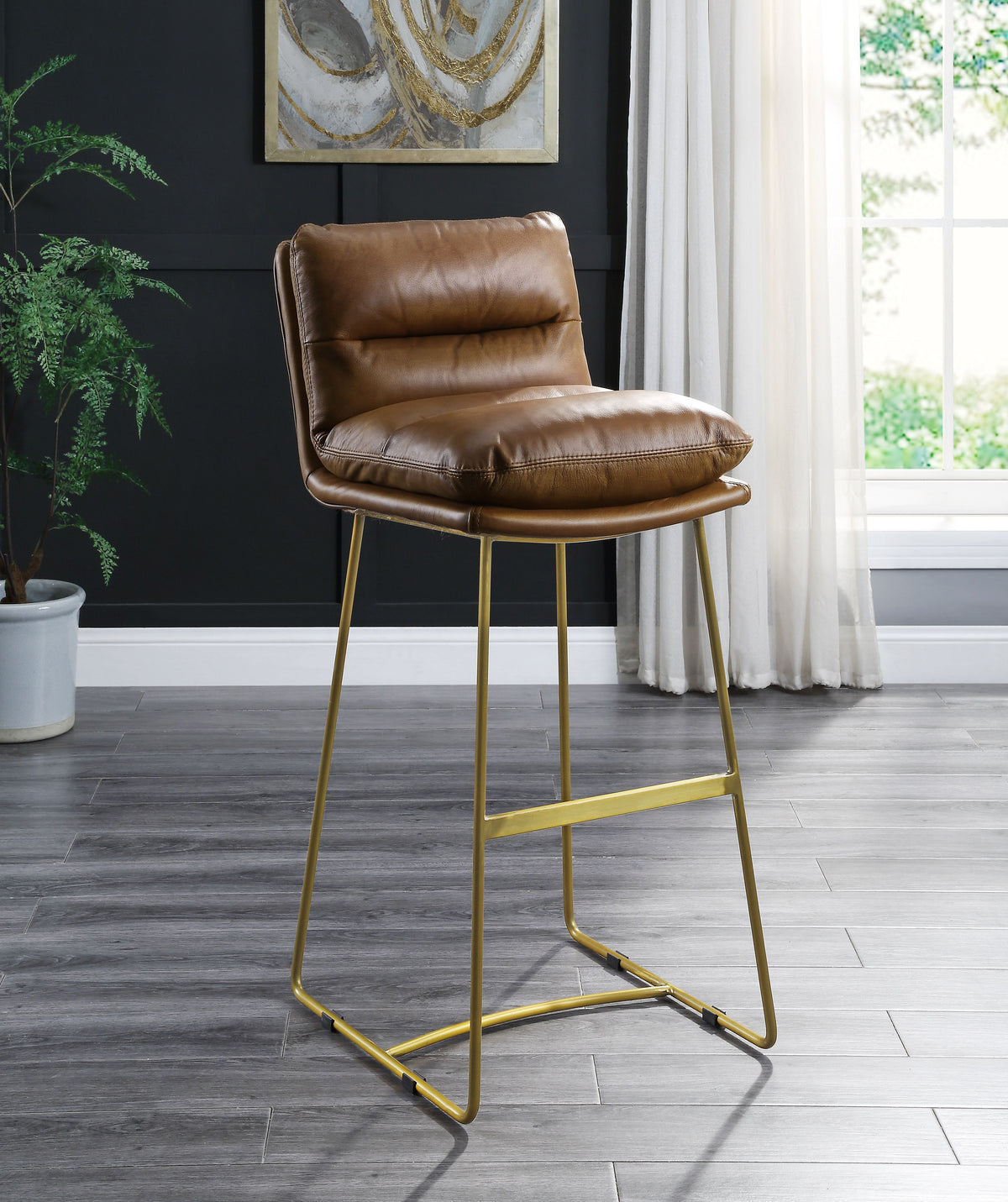 ACME Alsey Bar Chair – back view – Lusso Furniture Miami
