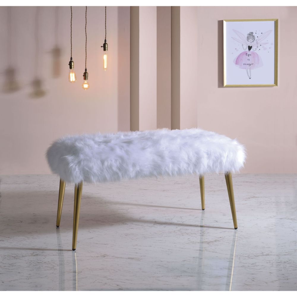 ACME Bagley II Bench – front view – Lusso Furniture Miami