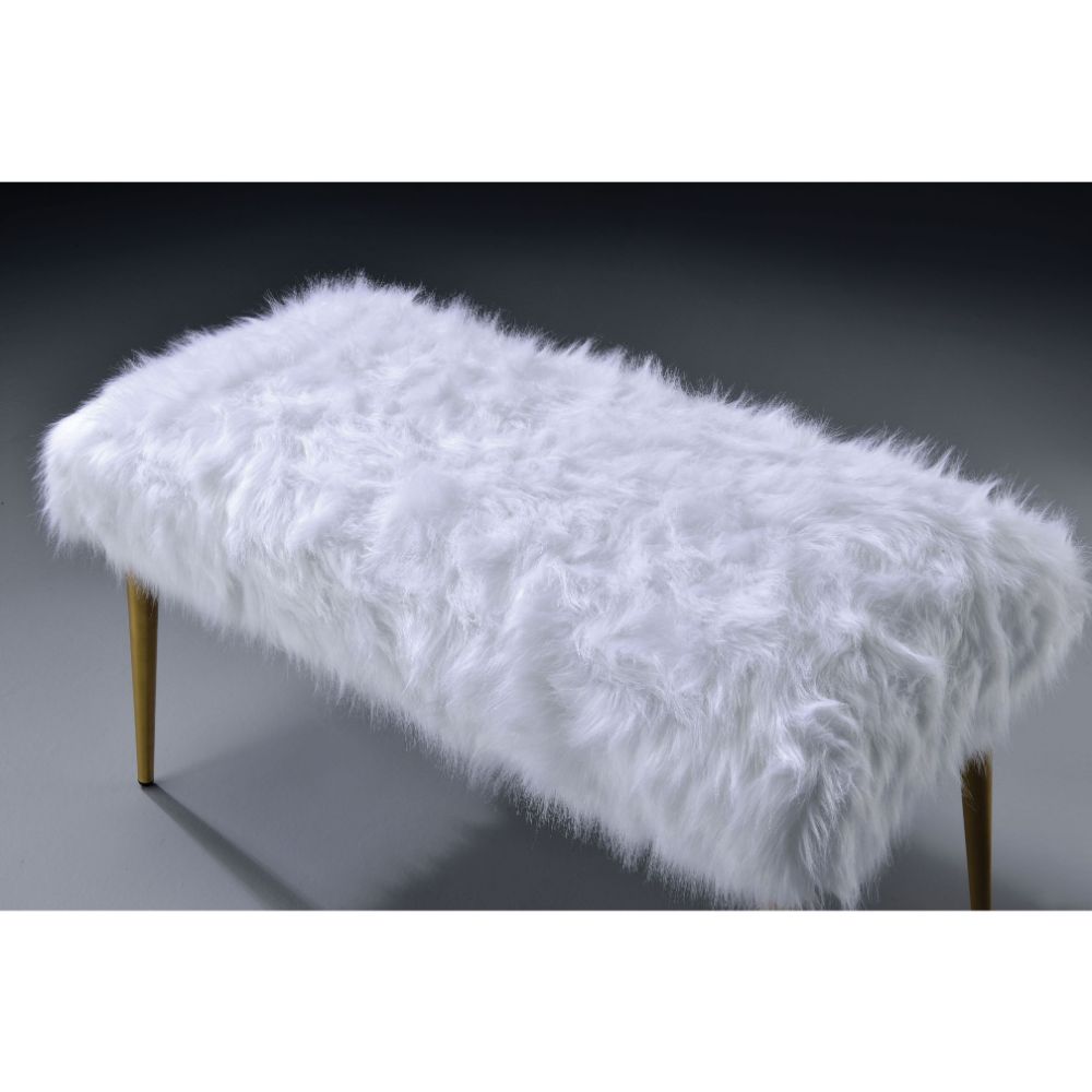 ACME Bagley II Bench – angle view – Lusso Furniture Miami