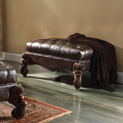 ACME Versailles Ottoman – front view – Lusso Furniture Miami