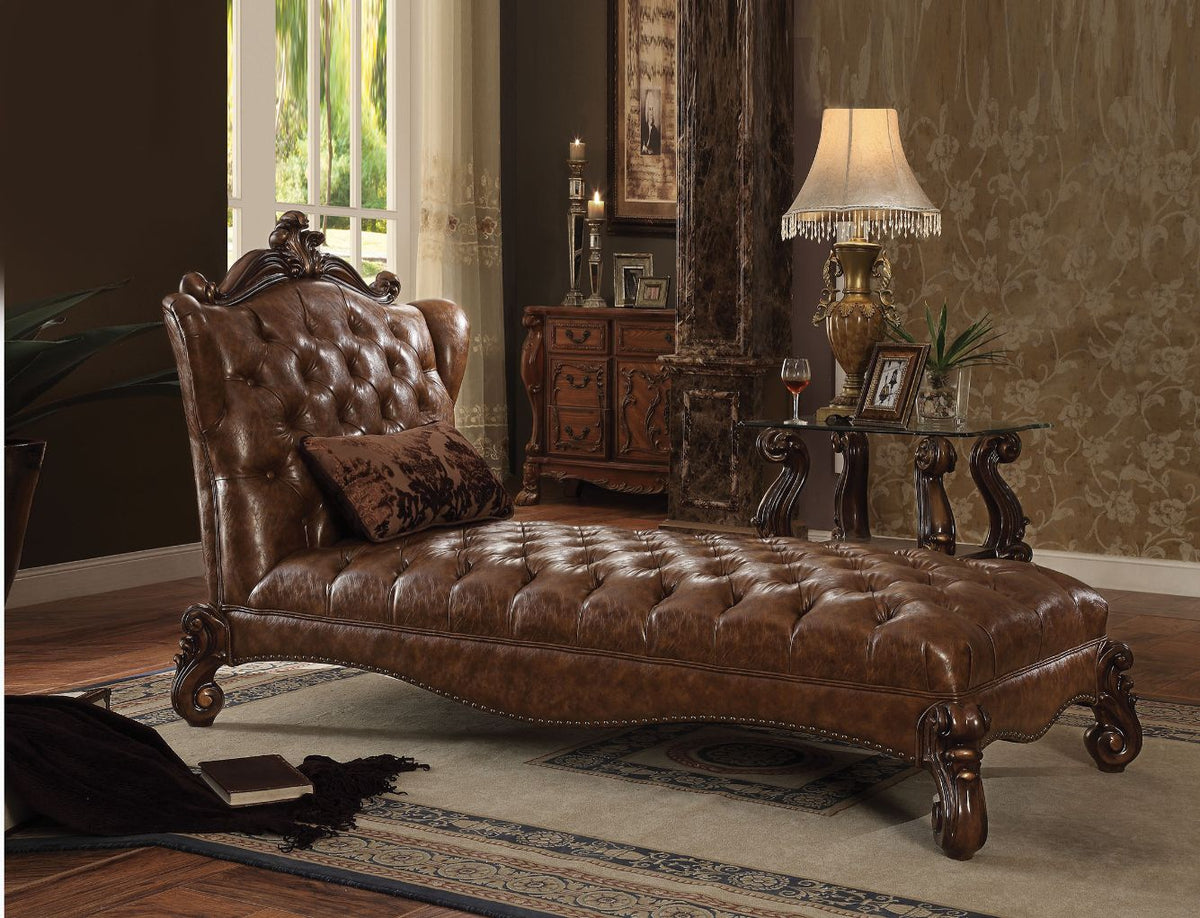 ACME Versailles Chaise – front view – Lusso Furniture Miami