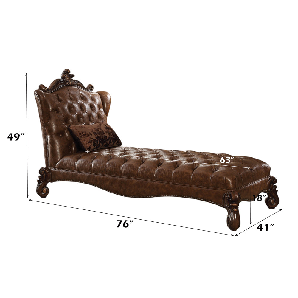 ACME Versailles Chaise – angle view – Lusso Furniture Miami