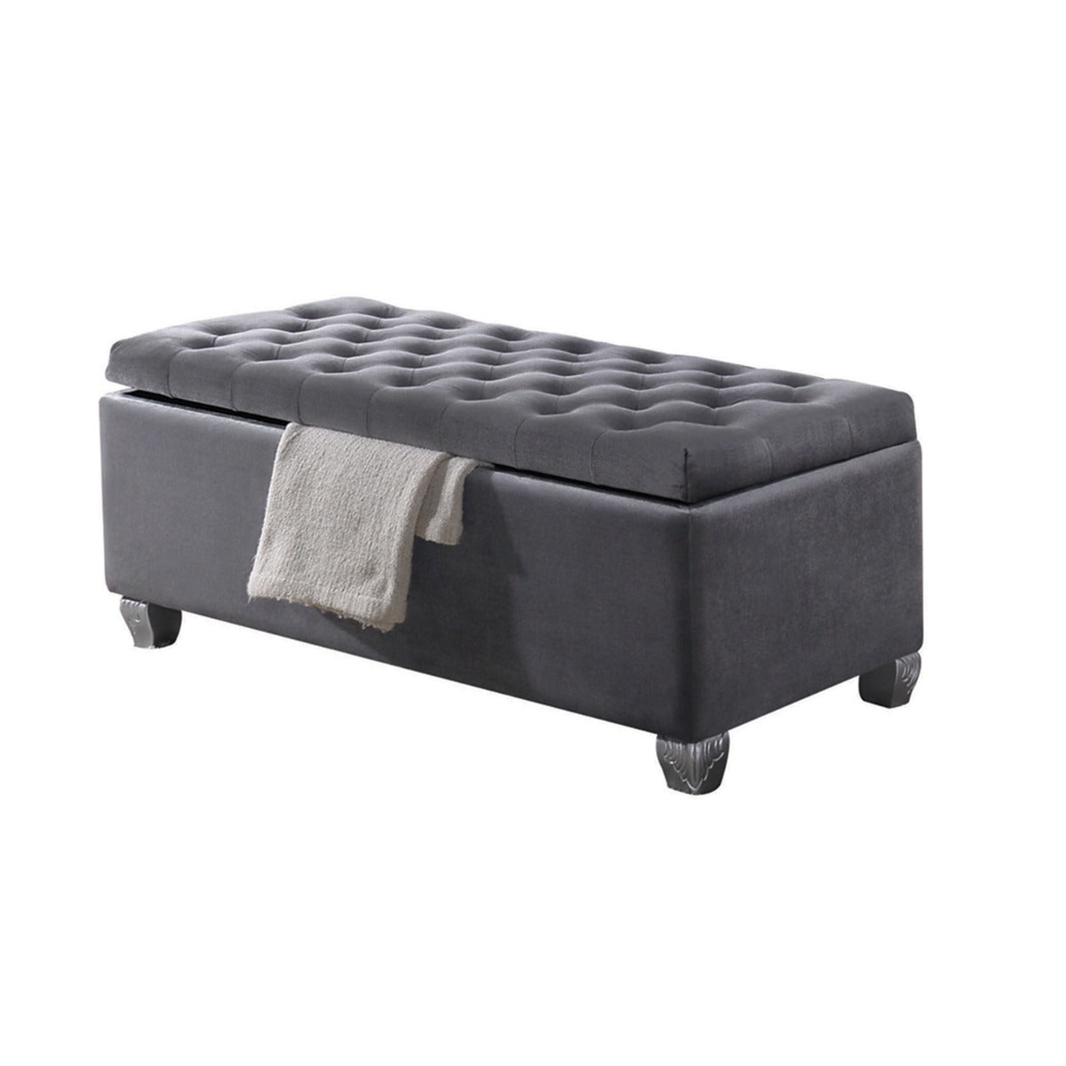 ACME Rebekah Storage Bench – front view – Lusso Furniture Miami