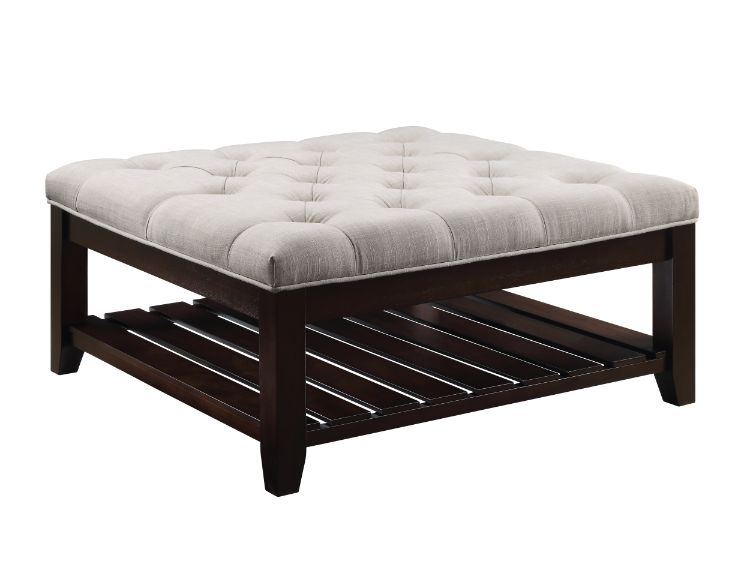 ACME Aizen Cocktail Ottoman – front view – Lusso Furniture Miami