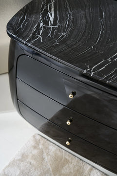 Caracole Cabochon Nightstand – angle view – Lusso Furniture Miami