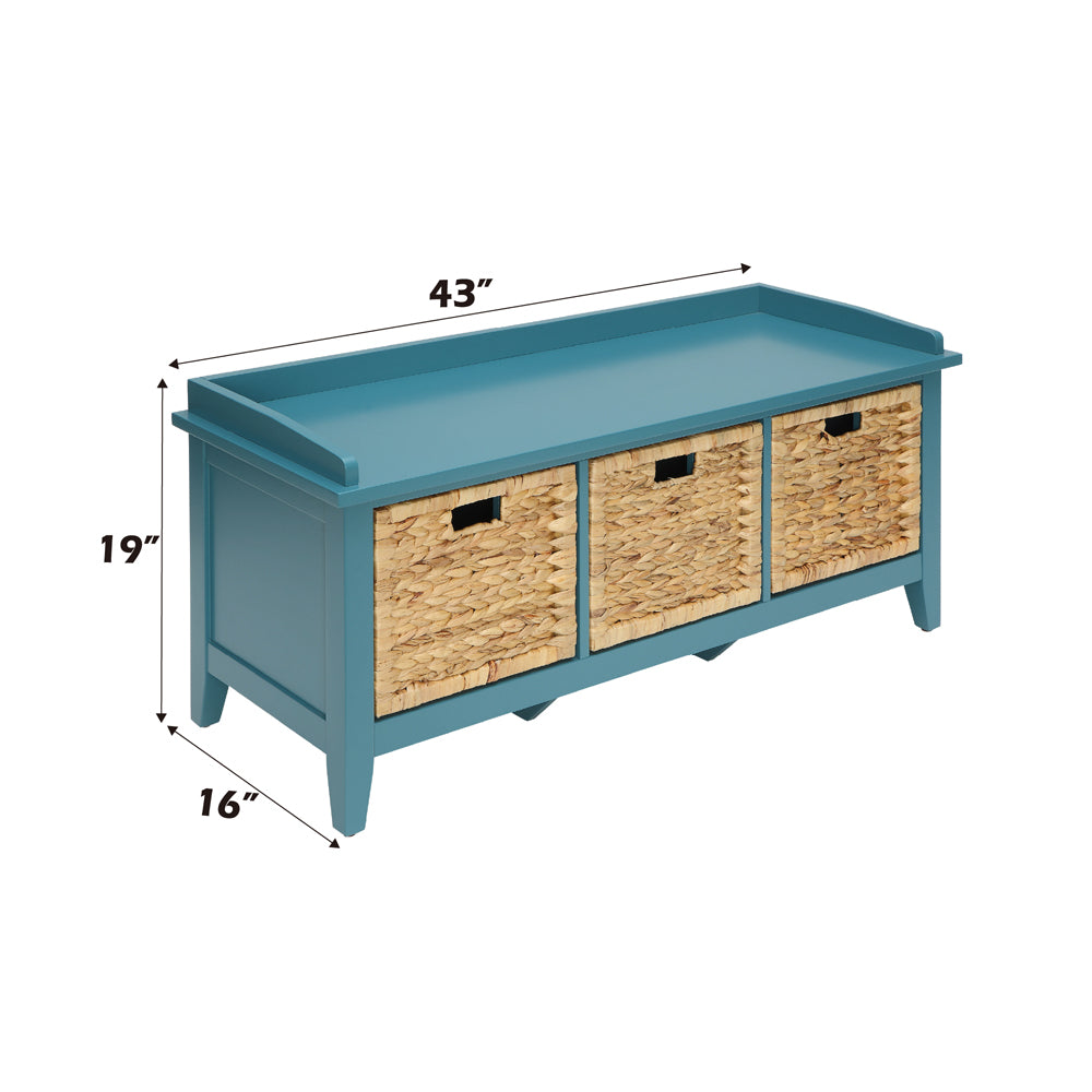 ACME Flavius Storage Bench – top view – Lusso Furniture Miami