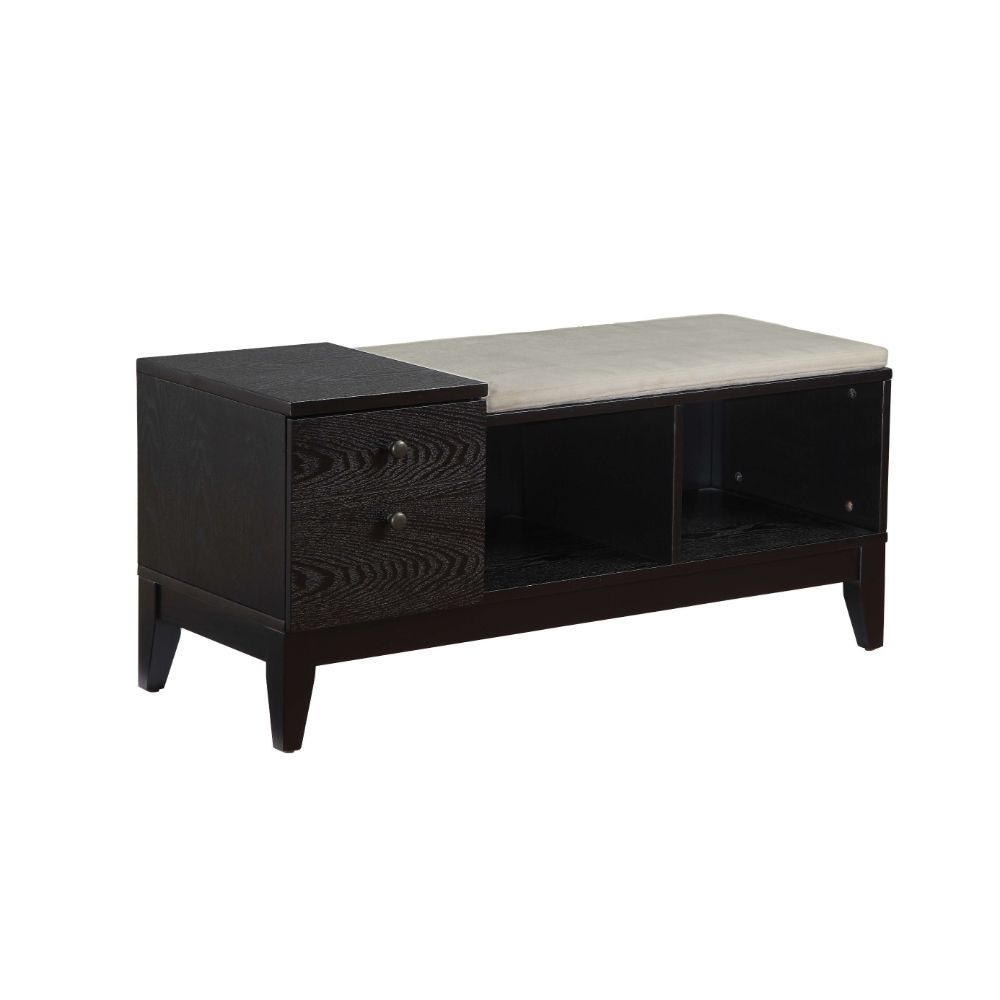 ACME Boyet Storage Bench – front view – Lusso Furniture Miami