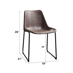 ACME Valgus Side Chair Set of 2 – side view – Lusso Furniture Miami
