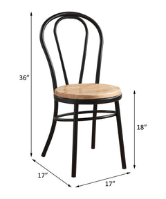 ACME Jakia Side Chair Set of 2 – angle view – Lusso Furniture Miami