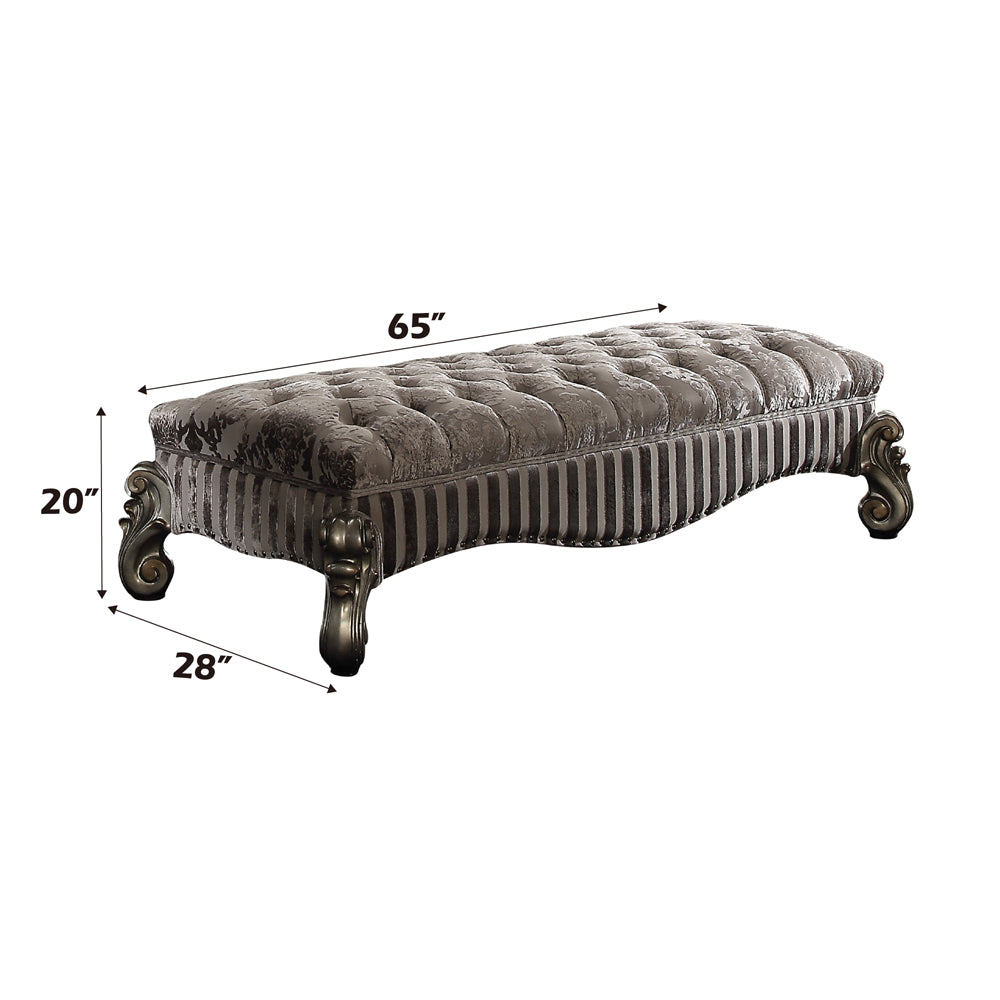 ACME Versailles Bench – angle view – Lusso Furniture Miami